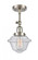 Oxford - 1 Light - 7 inch - Brushed Satin Nickel - Adjustable Semi-Flush Mount (3442|201F-SN-G534)