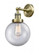 Beacon - 1 Light - 8 inch - Antique Brass - Adjustable Sconce (3442|203-AB-G202-8-LED)