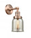 Bell - 1 Light - 5 inch - Antique Copper - Adjustable Sconce (3442|203-AC-G58-LED)