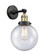 Beacon - 1 Light - 8 inch - Black Antique Brass - Adjustable Sconce (3442|203-BAB-G204-8-LED)