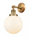 Beacon - 1 Light - 8 inch - Brushed Brass - Adjustable Sconce (3442|203-BB-G201-8)
