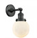 Beacon - 1 Light - 6 inch - Matte Black - Adjustable Sconce (3442|203-BK-G201-6-LED)
