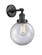 Beacon - 1 Light - 8 inch - Matte Black - Adjustable Sconce (3442|203-BK-G202-8)