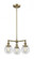 Beacon - 3 Light - 19 inch - Antique Brass - Stem Hung - Chandelier (3442|207-AB-G202-6)