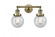 Beacon - 2 Light - 17 inch - Antique Brass - Adjustable Bath Vanity Light (3442|208-AB-G204-6-LED)