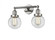Beacon - 2 Light - 17 inch - Polished Nickel - Adjustable Bath Vanity Light (3442|208-PN-G202-6-LED)