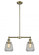 Chatham - 2 Light - 21 inch - Antique Brass - Stem Hung - Adjustable Island Light (3442|209-AB-G142)