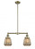 Chatham - 2 Light - 21 inch - Antique Brass - Stem Hung - Adjustable Island Light (3442|209-AB-G146-LED)