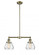 Fulton - 2 Light - 21 inch - Antique Brass - Stem Hung - Adjustable Island Light (3442|209-AB-G172-LED)