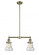 Bellmont - 2 Light - 21 inch - Antique Brass - Stem Hung - Adjustable Island Light (3442|209-AB-G194-LED)