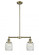 Colton - 2 Light - 22 inch - Antique Brass - Stem Hung - Adjustable Island Light (3442|209-AB-G302)
