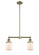 Bell - 2 Light - 21 inch - Antique Brass - Stem Hung - Adjustable Island Light (3442|209-AB-G51)