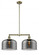 Bell - 2 Light - 21 inch - Antique Brass - Stem Hung - Adjustable Island Light (3442|209-AB-G73-L-LED)