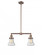 Bellmont - 2 Light - 21 inch - Antique Copper - Stem Hung - Adjustable Island Light (3442|209-AC-G194)