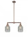 Stanton - 2 Light - 23 inch - Antique Copper - Stem Hung - Adjustable Island Light (3442|209-AC-G262)