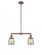 Bell - 2 Light - 21 inch - Antique Copper - Stem Hung - Adjustable Island Light (3442|209-AC-G58)