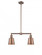 Addison - 2 Light - 21 inch - Antique Copper - Stem Hung - Adjustable Island Light (3442|209-AC-M9-AC-LED)