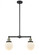 Beacon - 2 Light - 23 inch - Black Antique Brass - Stem Hung - Adjustable Island Light (3442|209-BAB-G201-6-LED)