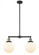Beacon - 2 Light - 25 inch - Black Antique Brass - Stem Hung - Adjustable Island Light (3442|209-BAB-G201-8-LED)