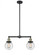Beacon - 2 Light - 23 inch - Black Antique Brass - Stem Hung - Adjustable Island Light (3442|209-BAB-G204-6)