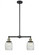 Colton - 2 Light - 22 inch - Black Antique Brass - Stem Hung - Adjustable Island Light (3442|209-BAB-G302)