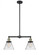 Cone - 2 Light - 21 inch - Black Antique Brass - Stem Hung - Adjustable Island Light (3442|209-BAB-G42)