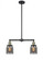 Bell - 2 Light - 21 inch - Black Antique Brass - Stem Hung - Island Light (3442|209-BAB-G53)