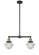 Oxford - 2 Light - 24 inch - Black Antique Brass - Stem Hung - Adjustable Island Light (3442|209-BAB-G532)