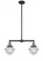 Oxford - 2 Light - 24 inch - Black Antique Brass - Stem Hung - Adjustable Island Light (3442|209-BAB-G534)