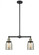 Bell - 2 Light - 21 inch - Black Antique Brass - Stem Hung - Adjustable Island Light (3442|209-BAB-G58)