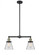 Cone - 2 Light - 21 inch - Black Antique Brass - Stem Hung - Adjustable Island Light (3442|209-BAB-G62)