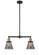 Cone - 2 Light - 21 inch - Black Antique Brass - Stem Hung - Adjustable Island Light (3442|209-BAB-G63)