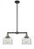 Bell - 2 Light - 21 inch - Black Antique Brass - Stem Hung - Adjustable Island Light (3442|209-BAB-G72-LED)