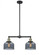 Bell - 2 Light - 21 inch - Black Antique Brass - Stem Hung - Adjustable Island Light (3442|209-BAB-G73-LED)