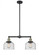 Bell - 2 Light - 21 inch - Black Antique Brass - Stem Hung - Adjustable Island Light (3442|209-BAB-G74)