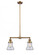 Bellmont - 2 Light - 21 inch - Brushed Brass - Stem Hung - Adjustable Island Light (3442|209-BB-G194)
