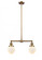 Beacon - 2 Light - 23 inch - Brushed Brass - Stem Hung - Adjustable Island Light (3442|209-BB-G201-6-LED)