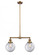 Beacon - 2 Light - 25 inch - Brushed Brass - Stem Hung - Adjustable Island Light (3442|209-BB-G202-8)