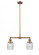 Colton - 2 Light - 22 inch - Brushed Brass - Stem Hung - Adjustable Island Light (3442|209-BB-G302)