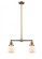 Bell - 2 Light - 21 inch - Brushed Brass - Stem Hung - Adjustable Island Light (3442|209-BB-G51)