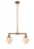 Oxford - 2 Light - 24 inch - Brushed Brass - Stem Hung - Adjustable Island Light (3442|209-BB-G531)