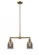Bell - 2 Light - 21 inch - Brushed Brass - Stem Hung - Adjustable Island Light (3442|209-BB-G53-LED)