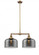 Bell - 2 Light - 21 inch - Brushed Brass - Stem Hung - Adjustable Island Light (3442|209-BB-G73-L-LED)
