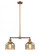 Bell - 2 Light - 24 inch - Brushed Brass - Stem Hung - Adjustable Island Light (3442|209-BB-G78-LED)