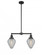Geneseo - 2 Light - 21 inch - Matte Black - Stem Hung - Adjustable Island Light (3442|209-BK-G165)