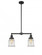 Canton - 2 Light - 21 inch - Matte Black - Stem Hung - Adjustable Island Light (3442|209-BK-G184-LED)
