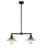 Halophane - 2 Light - 21 inch - Matte Black - Stem Hung - Adjustable Island Light (3442|209-BK-G2)
