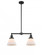Cone - 2 Light - 21 inch - Matte Black - Stem Hung - Adjustable Island Light (3442|209-BK-G41-LED)