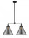 Cone - 2 Light - 21 inch - Matte Black - Stem Hung - Adjustable Island Light (3442|209-BK-G43-L-LED)