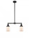 Bell - 2 Light - 21 inch - Matte Black - Stem Hung - Adjustable Island Light (3442|209-BK-G51-LED)